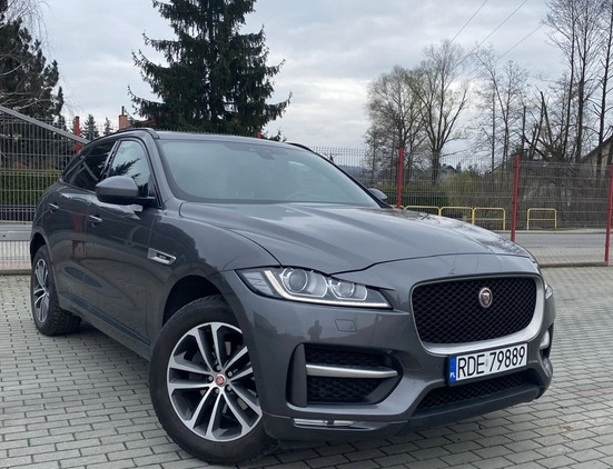 Jaguar F-Pace cena 97800 przebieg: 140000, rok produkcji 2017 z Dębica małe 172